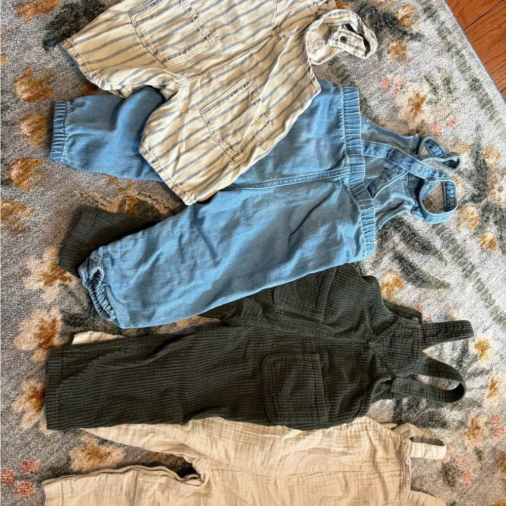18m Baby Overalls lot - Gap, Old Navy, Zara